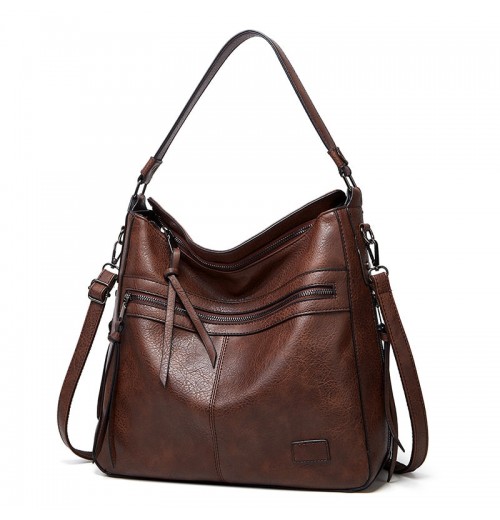 Zip Top Leather Tote Bag Zip Top Leather Tote Bag
