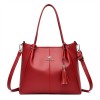 Soft Leather Tote Bag With Zipper Soft Leather Tote Bag With Zipper