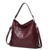 Zip Top Leather Tote Bag Zip Top Leather Tote Bag