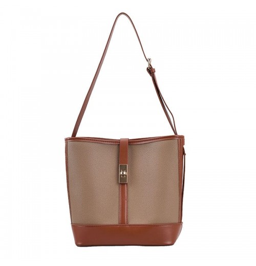 Two Tone Leather Tote Bag Two Tone Leather Tote Bag