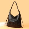Vegan Leather Tote Bag With Zipper Vegan Leather Tote Bag With Zipper