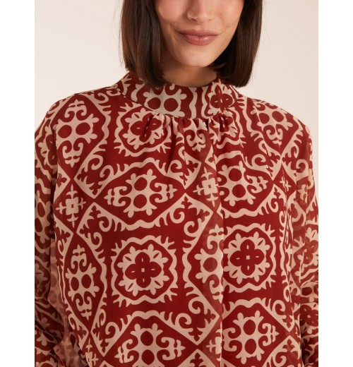 High Neck Baroque Blouse High Neck Baroque Blouse