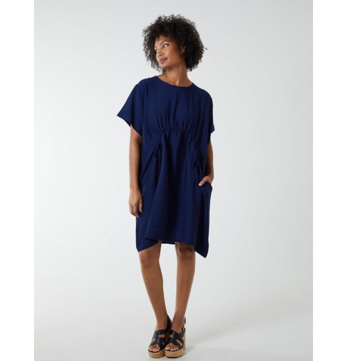 Cocoon Dress With Side Pockets Cocoon Dress With Side Pockets