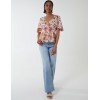 Button Front Batwing Peplum Top Button Front Batwing Peplum Top