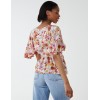 Button Front Batwing Peplum Top Button Front Batwing Peplum Top