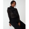 Gold Dots Pleated Frill Shirt Gold Dots Pleated Frill Shirt