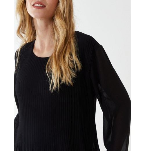 Long Sleeve Pleated Top Long Sleeve Pleated Top