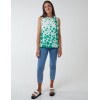 Sleeveless Polka Dot Top With Tie Neck Sleeveless Polka Dot Top With Tie Neck
