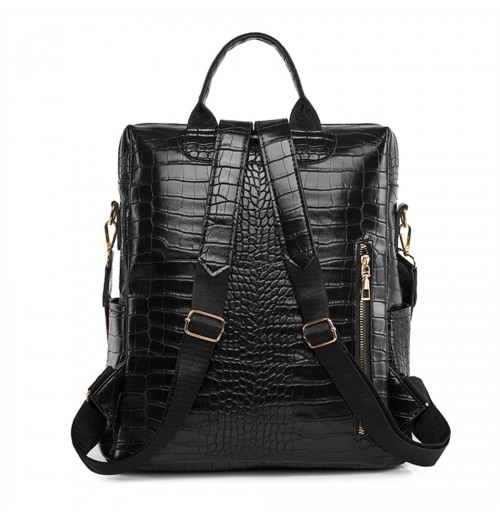 Embossed Leather Backpack Purse Embossed Leather Backpack Purse