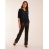 Sparkly V Neck Tie Front Top Sparkly V Neck Tie Front Top