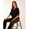 Sparkly V Neck Tie Front Top Sparkly V Neck Tie Front Top