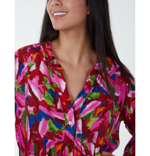 Tunic Tiered Smock Mini Dress Tunic Tiered Smock Mini Dress