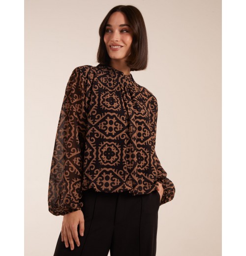 High Neck Baroque Blouse High Neck Baroque Blouse