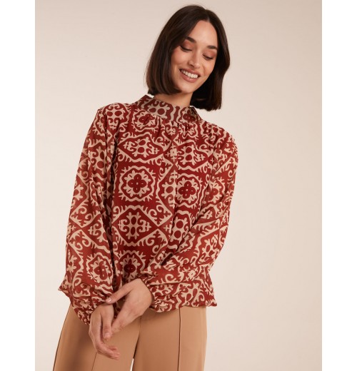 High Neck Baroque Blouse High Neck Baroque Blouse