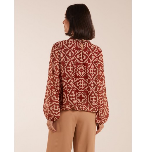 High Neck Baroque Blouse High Neck Baroque Blouse