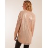 Grandad Collar Sequin Shirt Grandad Collar Sequin Shirt