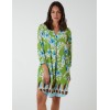Floral Border Print V Neck Tunic Dress Floral Border Print V Neck Tunic Dress
