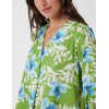 Floral Border Print V Neck Tunic Dress Floral Border Print V Neck Tunic Dress