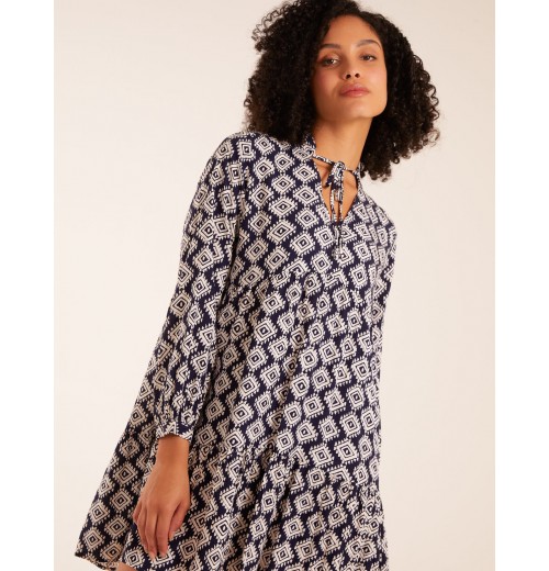 Abstract Geometric Tunic Dress Abstract Geometric Tunic Dress