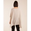 Oversized Satin Hem Top Oversized Satin Hem Top