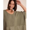 Oversized Satin Hem Top Oversized Satin Hem Top
