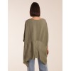 Oversized Satin Hem Top Oversized Satin Hem Top
