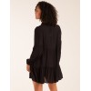 Crochet Insert Oversized Shirt Dress Crochet Insert Oversized Shirt Dress
