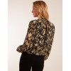 Leopard Bubble Hem High Neck Top Leopard Bubble Hem High Neck Top