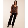 Floral Ruffle Wrap Blouse Floral Ruffle Wrap Blouse