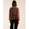 Floral Ruffle Wrap Blouse Floral Ruffle Wrap Blouse